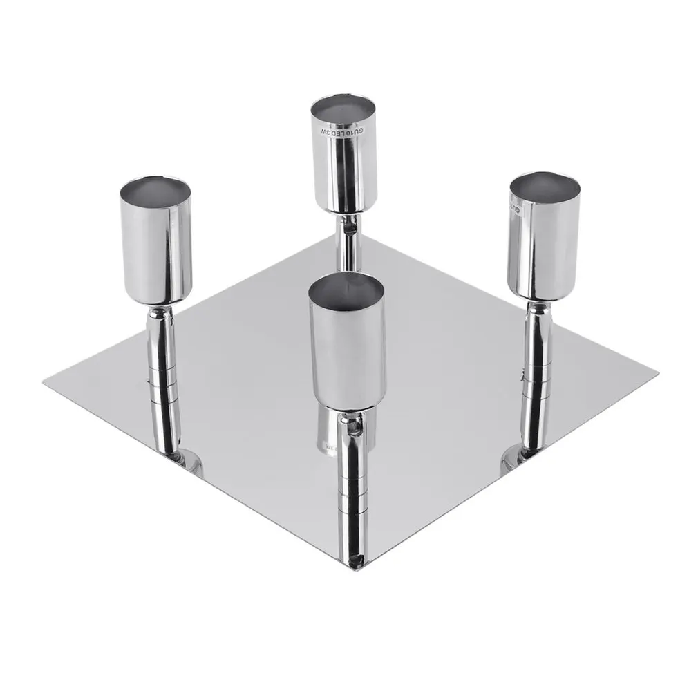 4-head вращающийся прожектор потолочный бар осветительный прибор GU10 атласный никелевый комнатный декоративный потолочный светильник
