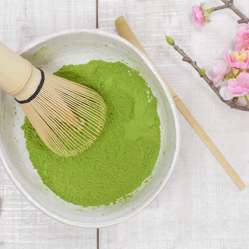 Японский набор матча(2 шт.)-бамбуковый чай матча, чашаку-чайный сервиз