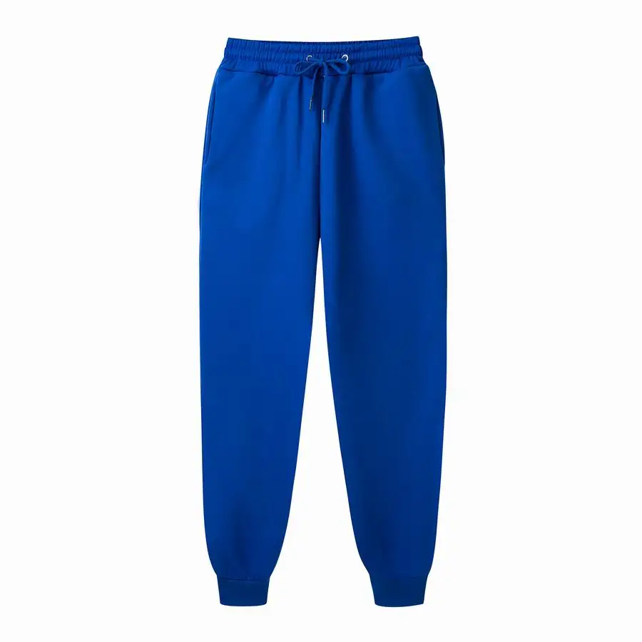 Мужские зимние штаны новые флисовые прямые брюки Mirco спортивные штаны Повседневная Свободная уличная одежда длиной до бедер мужские брюки 13 цветов - Цвет: Синий