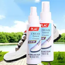Маленькие белые туфли артефакт протирать с белым чистильщиком отбеливающий агент удалить грязь протирать обувь спрей обувь