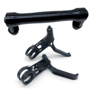 

2 Pcs for Brompton Folding Bike Cycling Accessories: 1 Pcs Telescopic Rod & 1 Pcs CNC Bicycle Brake Lever