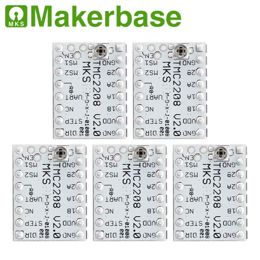 Makerbase MKS TMC2208 TMC2209 TMC2130 Драйвер шагового двигателя StepStick части 3d принтера SPI UART режим