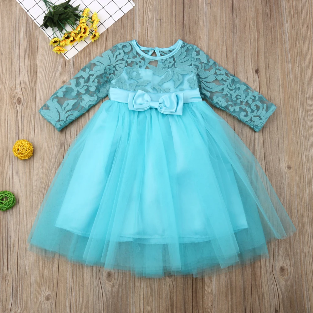 Детские Kinder blumenmyadchen Kleid бант вечерние Hochzeit Brautjungfer Abendkleider