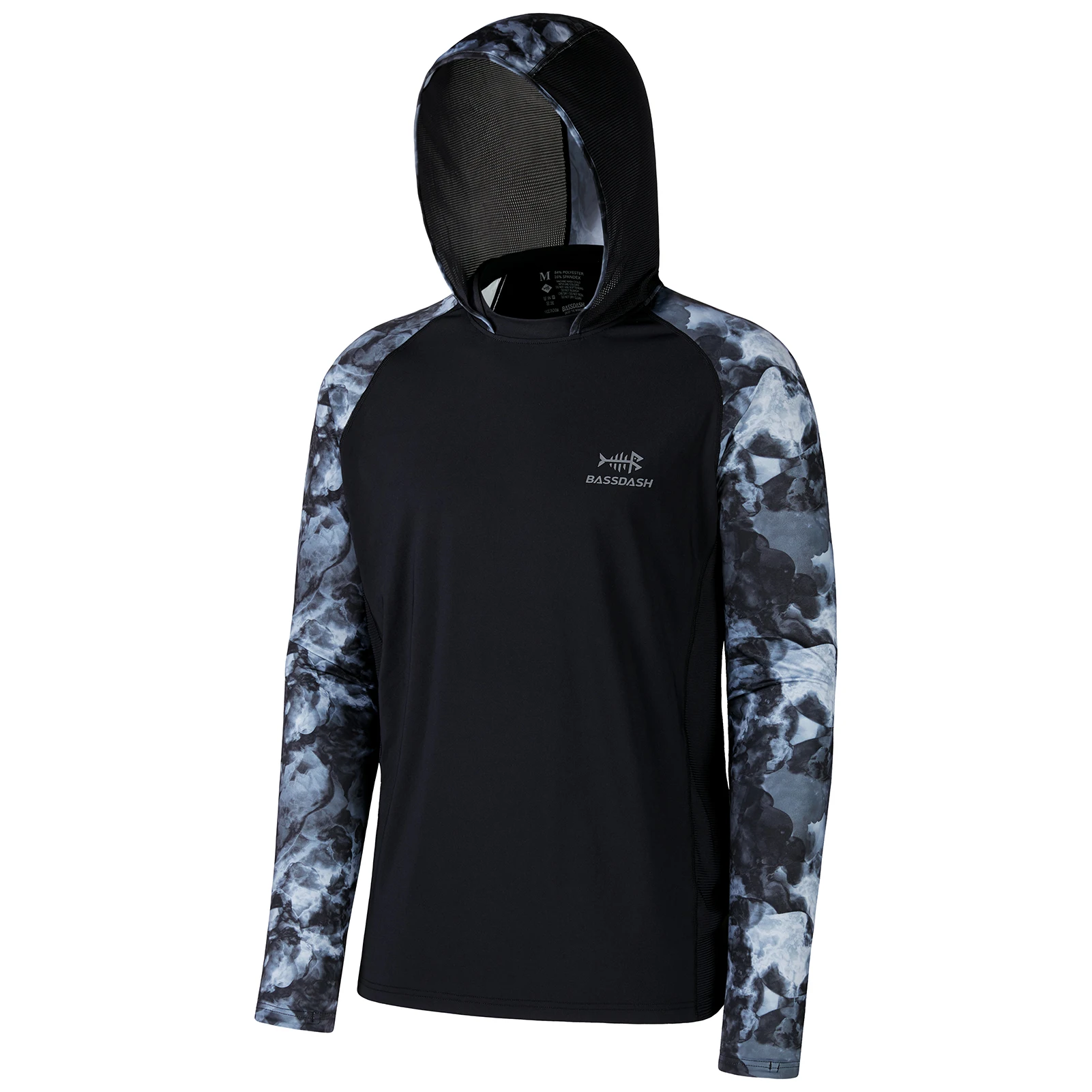 Camiseta BASSDASH Camuflada Caça UPF50+ - Manga Comprida Secagem Rápida Masculina