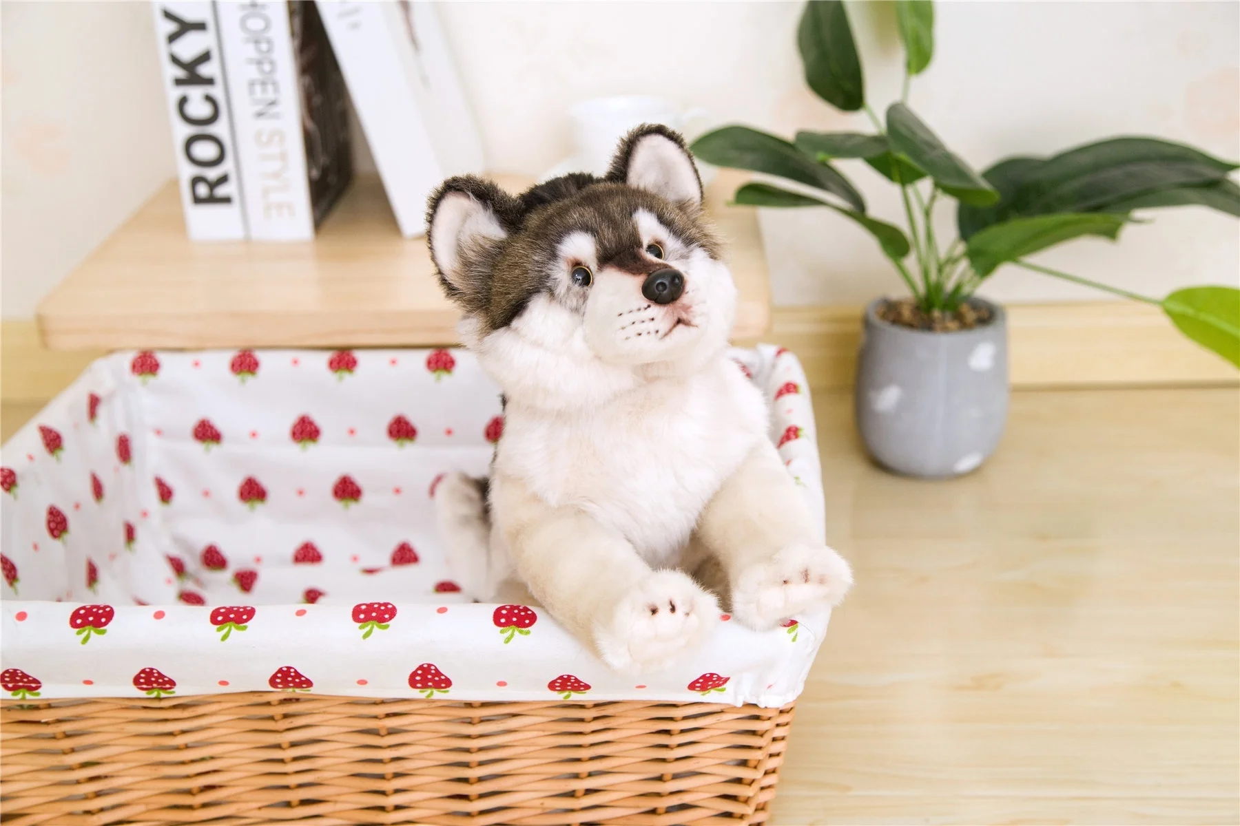 Моделирование маленький волк Плюшевая Кукла Плюшевая Игрушка Мягкие игрушки детские игрушки в подарок на день рождения украшение дома Имитация игрушки животных