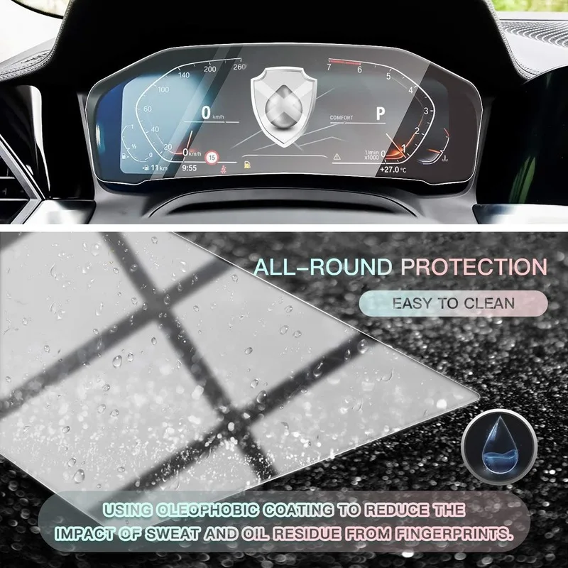 

Center Control Instrument Panel Screen Protector for 2019 2020 BMW 3 Series G20, Tempered Glass 12.3-Inch Panel Without Infrared