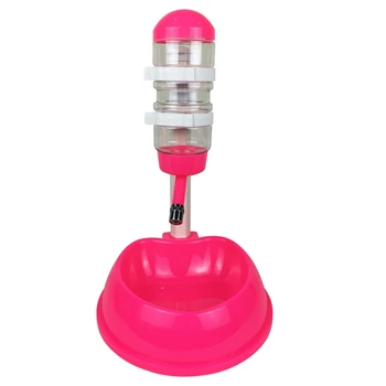 

Pet Drinker Water Bottles Universal Dog Drinker Feeder Liftable Dispenser Bowl
