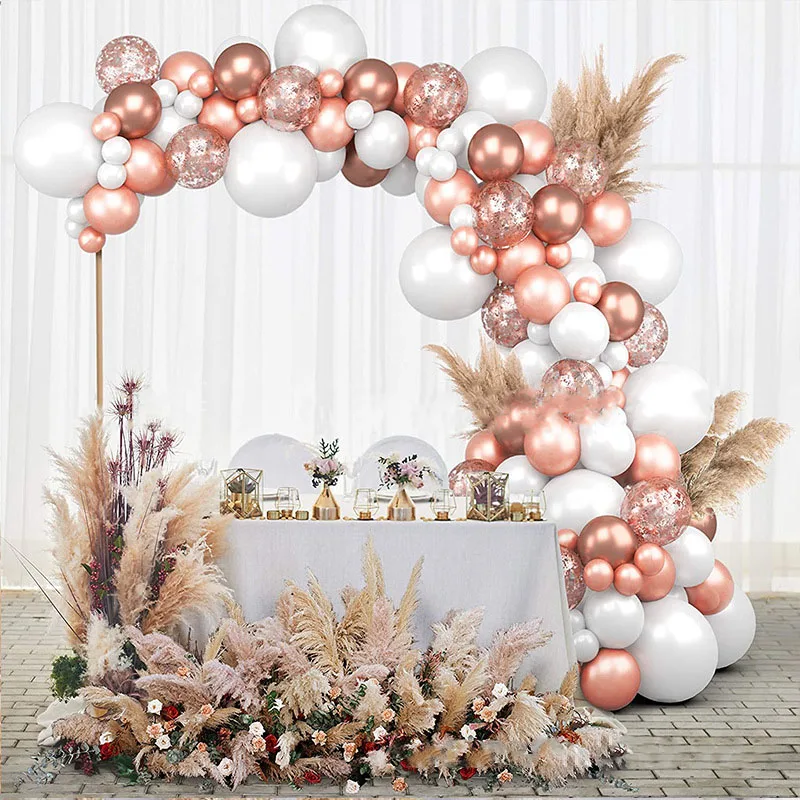 Розовое золото искусственная АРКА гирлянды розовое деревенское искусство