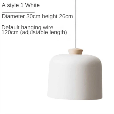 thumbnail image 1 of Lámpara colgante nórdica moderna con luz LED de madera maciza simple para colgar en la barra, mesa de restaurante, oficina, creativa lámpara de decoración de interiores con forma de macarrón, 1 of 5