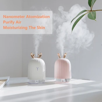 

High Quality 220ML Ultrasonic Air Humidifier Aroma Essential Oil Diffuser for Home Car USB Fogger Mist Maker with LED Night Lamp