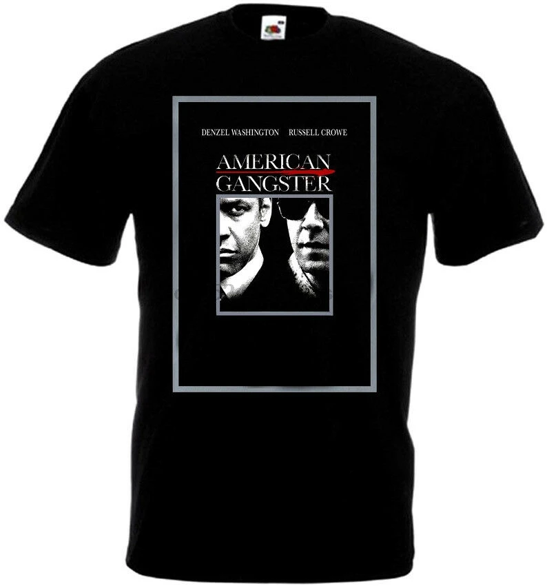 American Gangster v6 T-shirt black movie poster all sizes S...5XL |