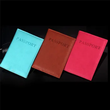 

New PU Leather Women Russia Pink Passport Holder Couple Models Women's Travel Passport Cover Unisex Card Bag Man Card Holder