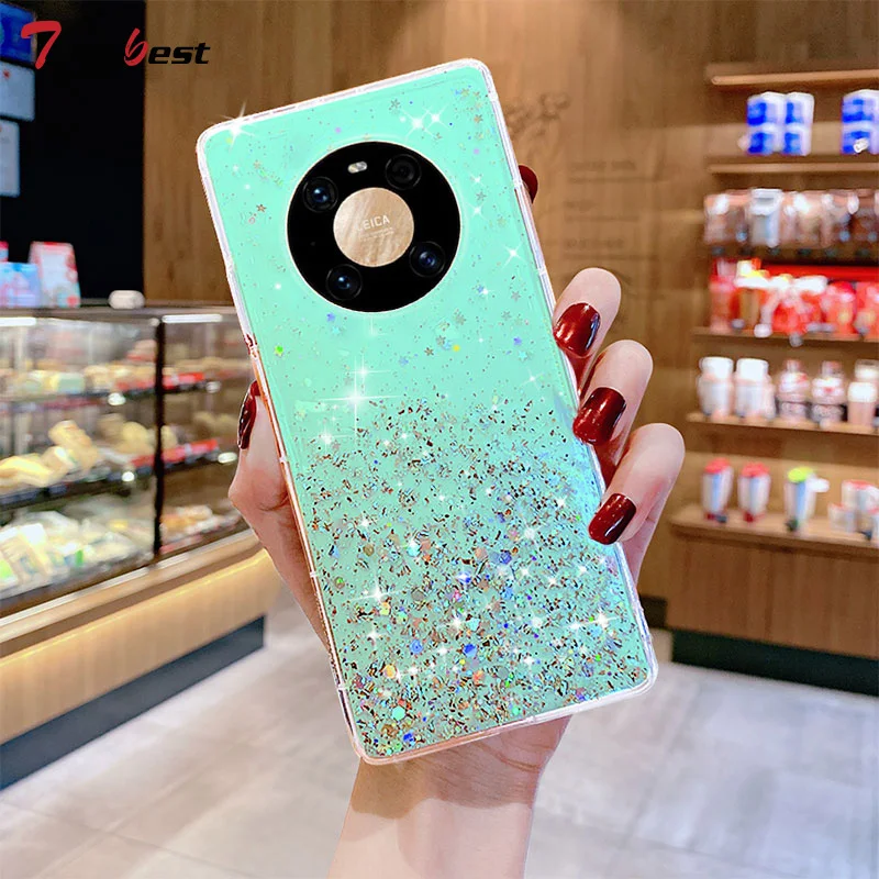 Glitzernde Handyhülle Für Huawei Mate Aus Weichem Silikon_voghion.com