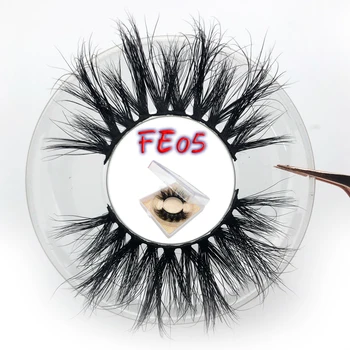 

Mikiwi Eyelashes Mink Eyelashes Criss-cross Strands Cruelty Free Full Custom Logo 3D 25mm Lashes Soft Dramatic Makeup Eyelashes