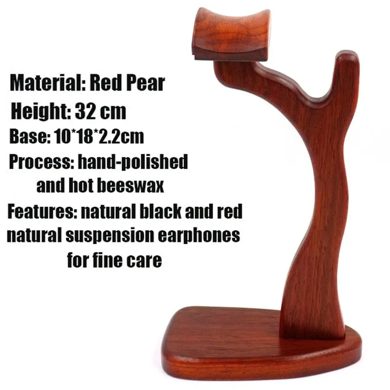 Classic Wooden Heaphones Holder Universal Earphone Hanger Stand Headset Desktop Display Shelf for Gaming Headphone