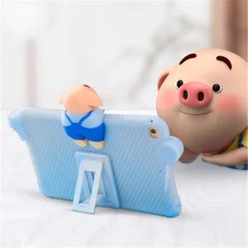 

Cute pig Silicone Case for iPad 5 6 7 8 Pro 9.7 Kid friendly Carry for iPad 9.7 inch 2017 Shockproof Washable Tablet PC Case