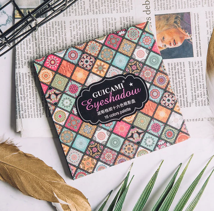 2019 Makeup Private Label 16 Color Eyeshadow Matt Shimmer Eyeshadow