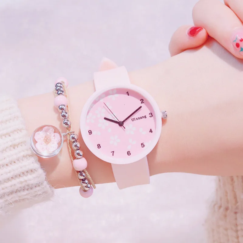 

Exquisite Silicone Lovely Cartoon Fashion Casual Women Quartz Watch Ladies Simple Watch Student Leisure Watches reloj mujer