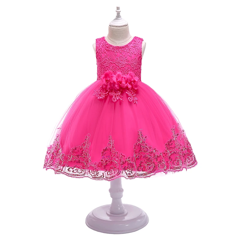 

Children’s Ball Gown Floral Dress For 2-10Y Kids Girl Elegant Birthday Party Christmas Wedding Dresses Princess Custome Clothing