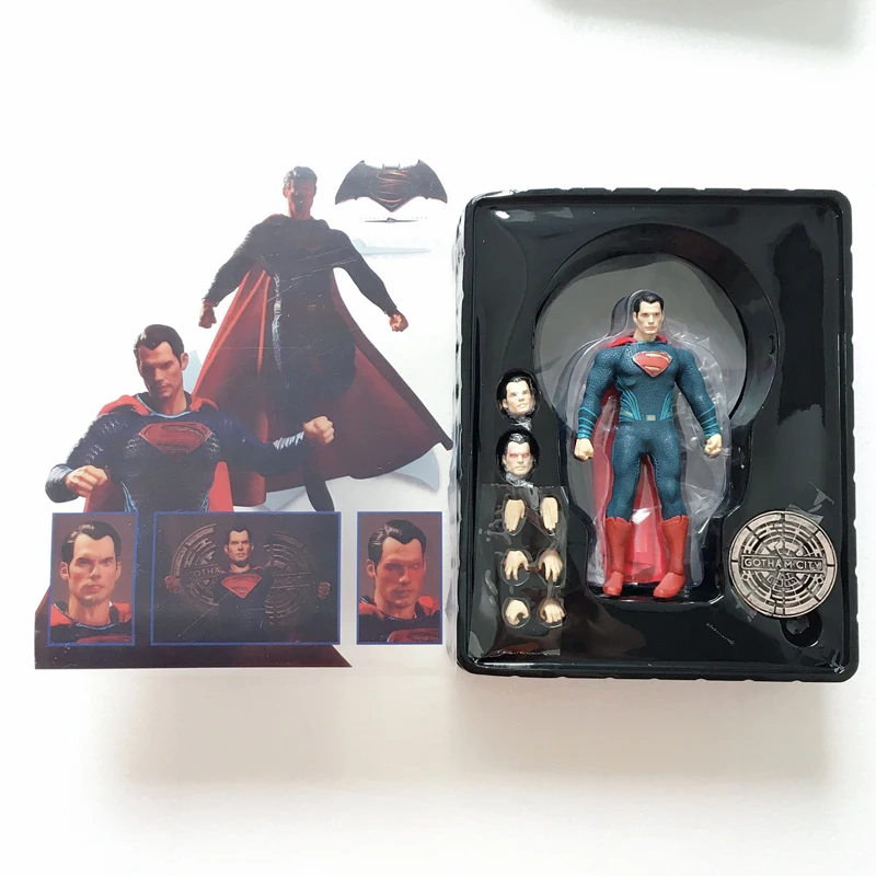 L In Retail Box Mezco Бэтмен Зеленая Стрела Капитан Америка франкенстейн Супермен Дэдпул Человек-паук Джокер флэш Каратель фигурка героя игрушки подарок - Цвет: L In Retail Box