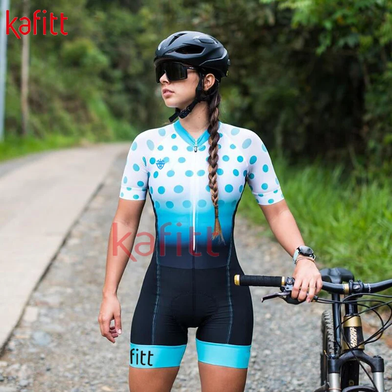 Kafitt Triathlon Special Training Women's Short-sleeved Track Suit Mountain Bike Cycling Suit lLeotard Cycling Suit Summer 2