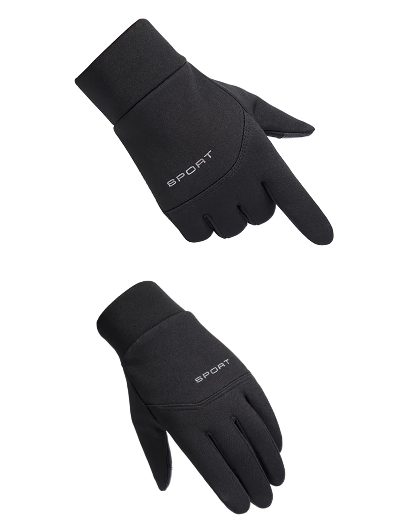 Дропшиппинг, зимние Утепленные перчатки с сенсорным экраном, ветрозащитные термоперчатки для мужчин и женщин, перчатки для езды на велосипеде, вождения, бега