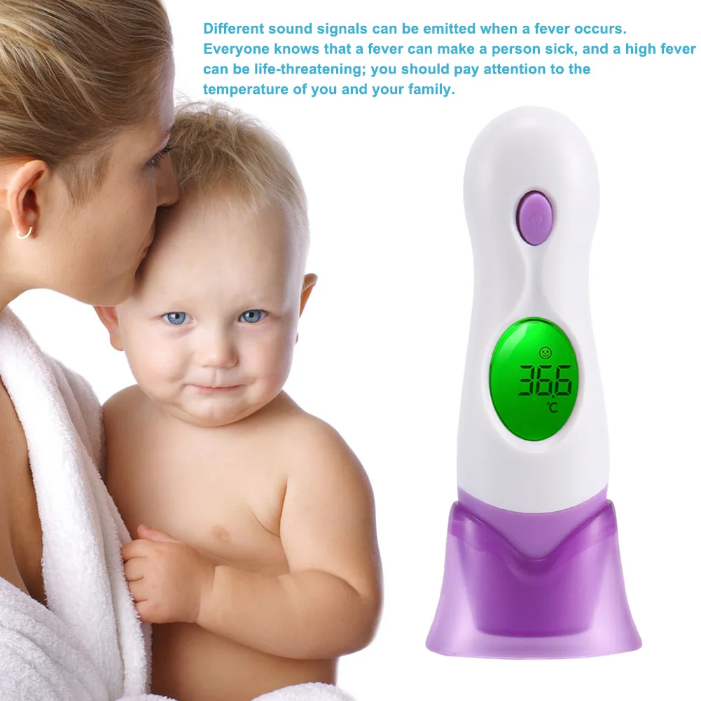 

Hot Sale Digital Infrared Baby Thermometer LCD Non-Contact IR Forehead Ear Temperature Diagnostic Tool