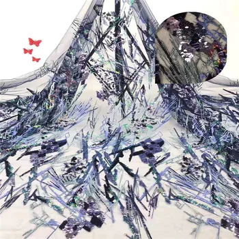 

Purple African Lace Fabric 2019 High Quality Lace Cheap Lace Fabrics With Free Shipping Lace Trimmings For Sewing Multicolor