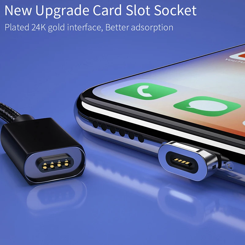 Цинковый микро Магнитный USB кабель быстрое магнитное зарядное устройство провод