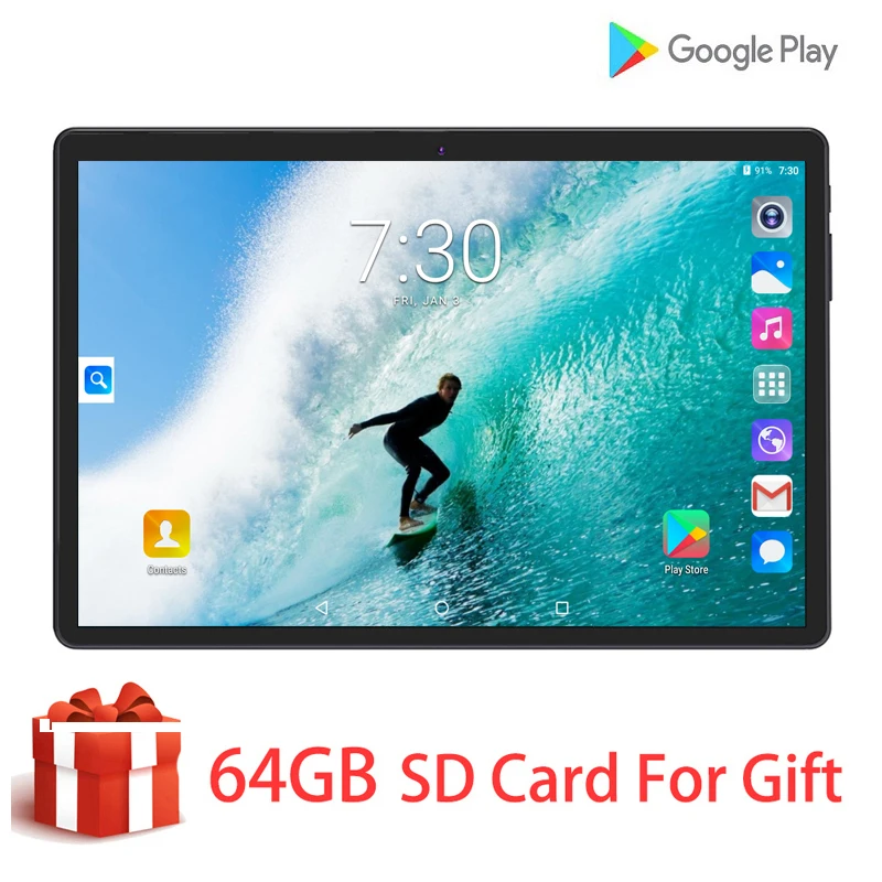 

Best-selling 10 inch Android 9.0 4G FDD LTE Phone Call Tablet Pc MT8752 Octa Core 6GB+128GB Dual SIM Card 10.1 WiFi GPS