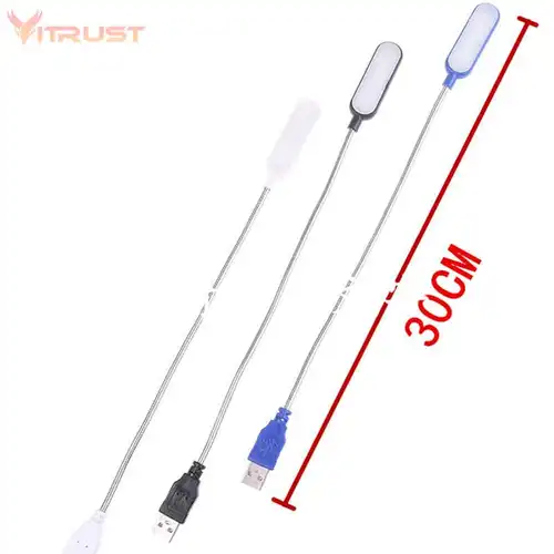 휴대용 USB 독서등 미니 북 라이트 테이블 램프, 파워 뱅크 노트북용 유연한 6 LED 5