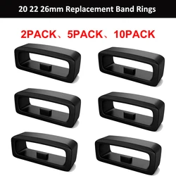 Premium Rubber Replacement Watch Strap Band Loop Security Holder Retainer Ring - Pack of 2 - 10 - 26mm (10pcs)