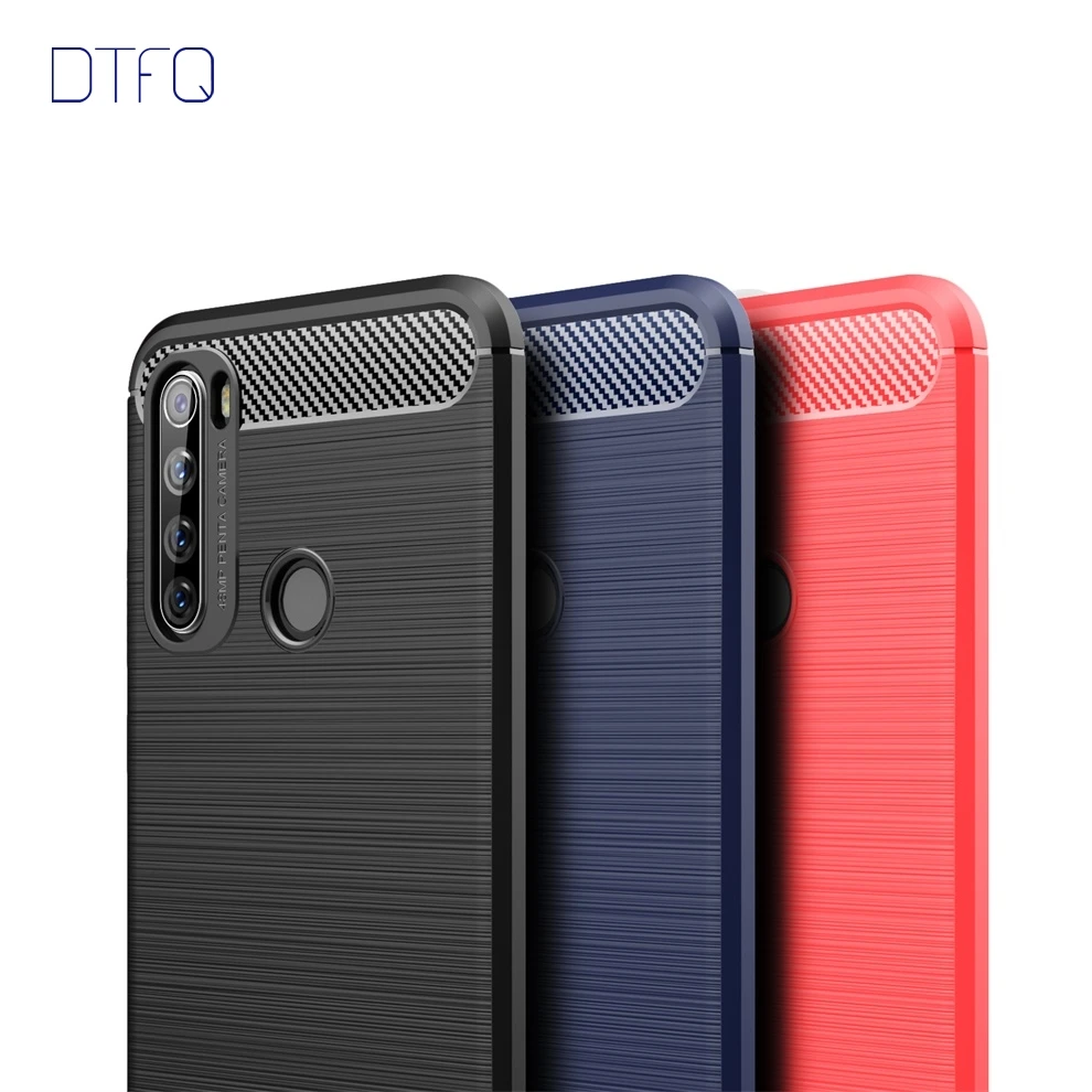 DTFQ матовый чехол для Redmi Note 8T Мягкий ТПУ телефона с проводом Силиконовый