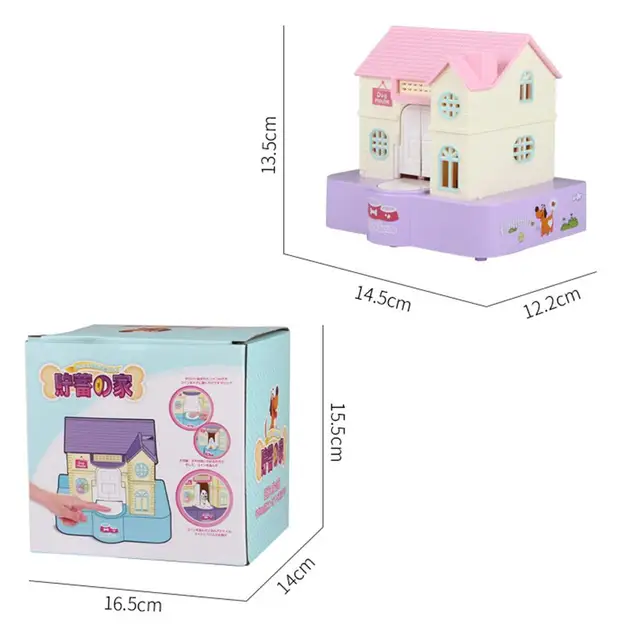 Cute House Dog Stealing Coin Money Saving Box Electric Piggy Bank Toy Kids Money Box Cash Coins Saving Gift 6