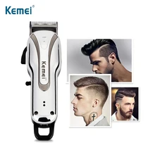 KEMEI мощный электрический триммер для волос перезаряжаемая машинка для стрижки волос с одним лезвием машинка для стрижки волос для мужчин с 4 концевыми гребнями