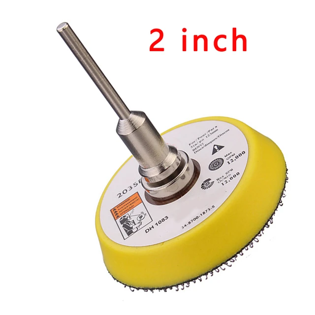 Varilla conectora extensora de disco de corte de vástago de 3mm, disco para lijadora, almohadilla para lijar, placa trasera para Dremel rotativo, 2 pulgadas, 50mm 2