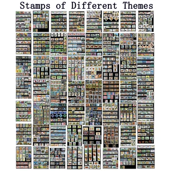 

Different Themes Stamps Collection, Each Theme 50 Different Stamps, Used with Post Mark, World Real Postage Stamp, Stamp Set Lot