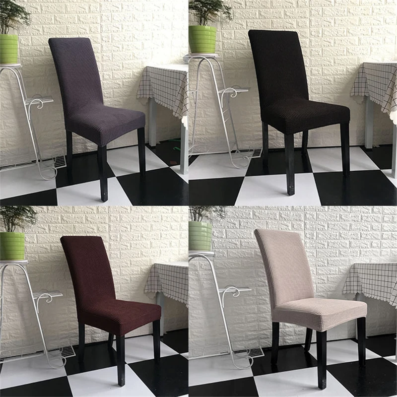 

Solid Color Thick Chair Cover Stretch Removable Multifunctional Chair Covers Decoration Spandex Elastic Wedding Office Chair