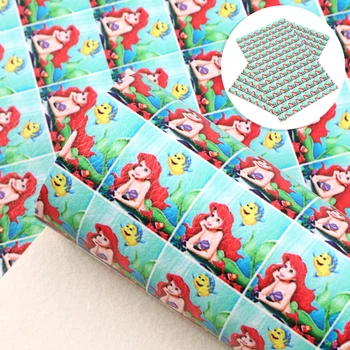 

20*34cm Cartoon Printed Faux Leather Sheets Faux Synthetic Leather Fabric for Bows Vinil Textil DIY Handmade Materials,1Yc9971