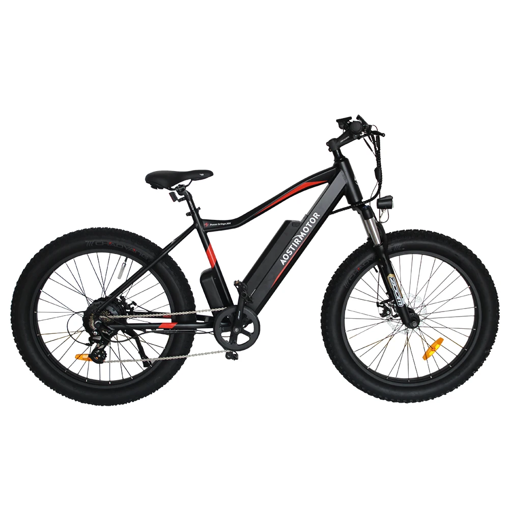 AOSTIRMOTOR Электрический велосипед 48В 10.4ач литиевая батарея EBike 750 Вт 7 speed Fat Tire горный