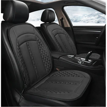 

12V Safe Heated Anti-Slipping Adjustable Car Seat Cushion Cover Warmer Winter Household Cushion Black Seat Heater Universal