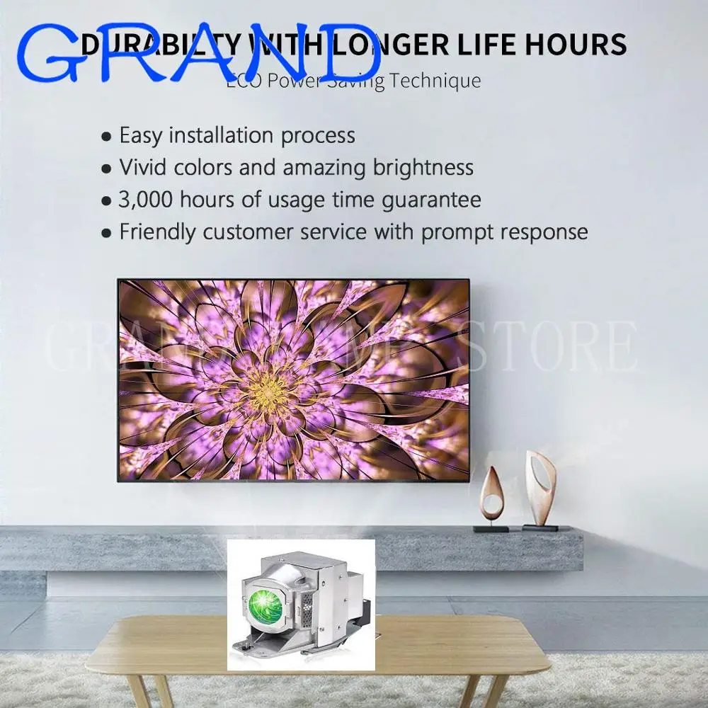 5J. J9e05001 высокое качество модуль для BENQ W1400 W1500 Замена лампы проектора с корпусом