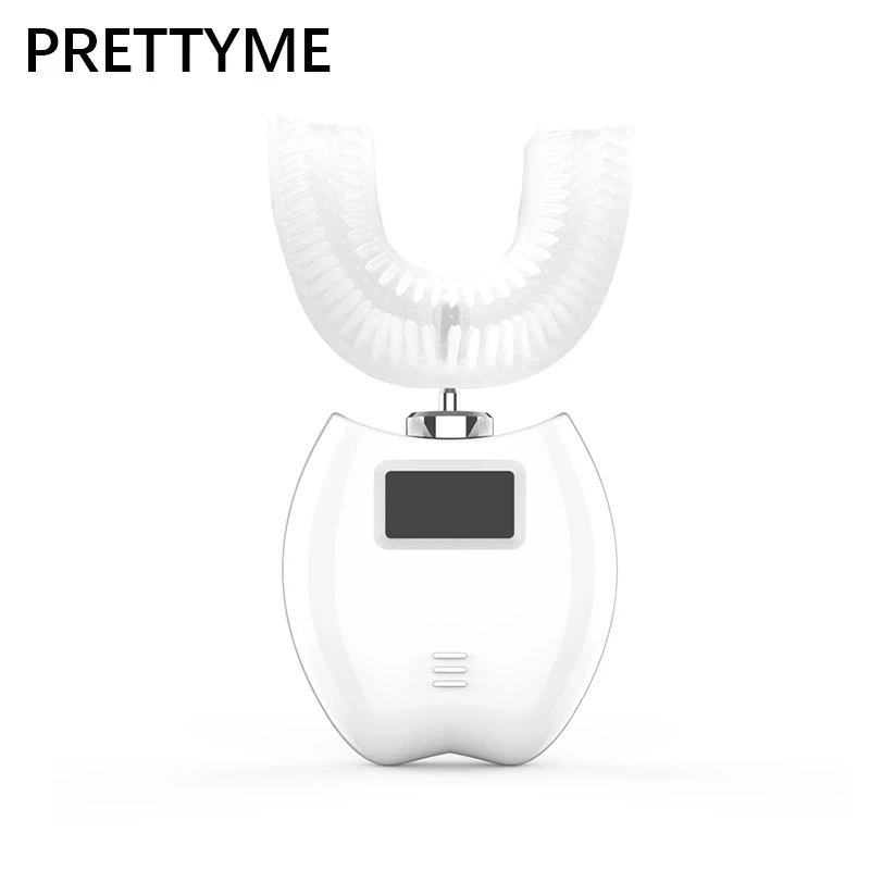 PRETTYME детская зубная щетка 360 градусов вибрационная электрическая u-образная