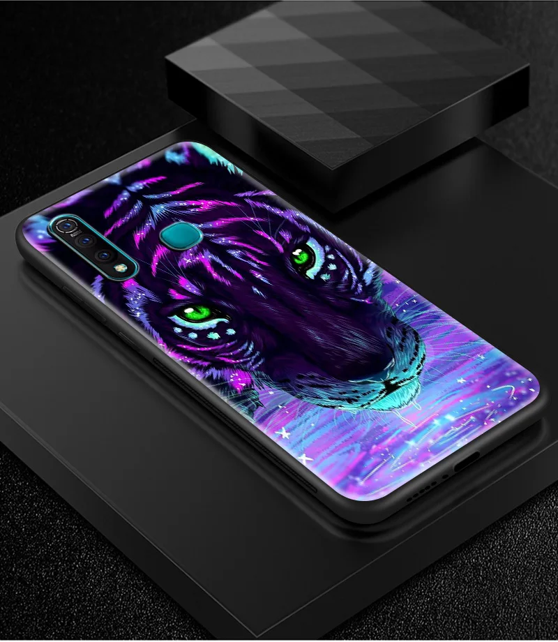 Закаленное Стекло КРЫШКА ДЛЯ VIVO Y75 Y79 Y83 Y85 Y93 Y97 X21i UD X23 X27 Pro Z3 Z5X V5S V7 плюс V9 V11i iQOO S1Pro дизайн сумка с рисунком животных