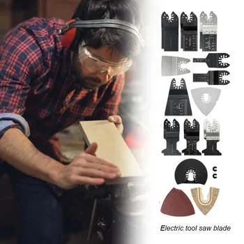 

26pcs Multi Shapes Woodworking Saw Blade Convenient Practical User-friendly Design Metal Steel Tipped Wood Cutting Tool