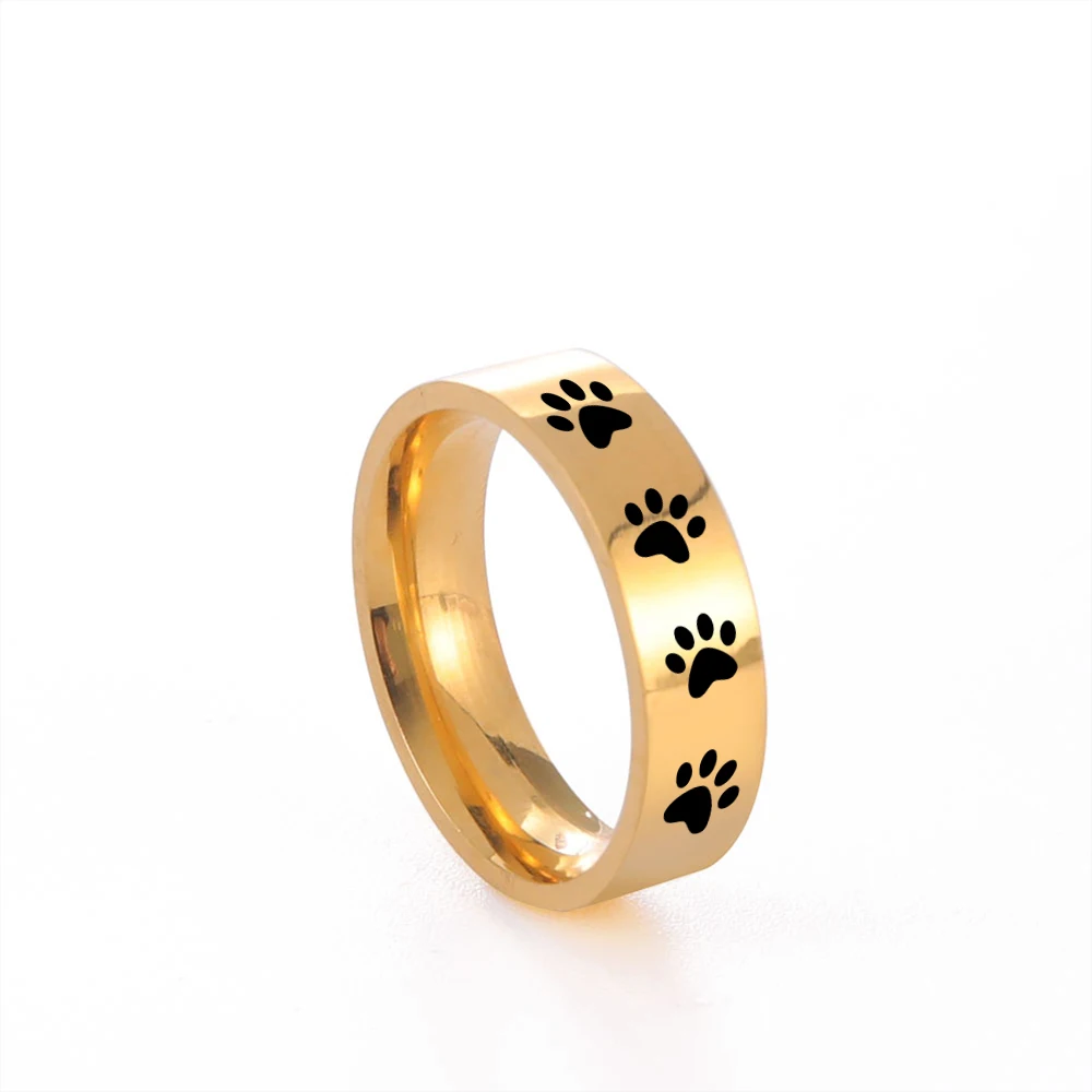 Dog Paw Ring 3/8 ct tw Diamonds 10K Two-Tone Gold | Jared