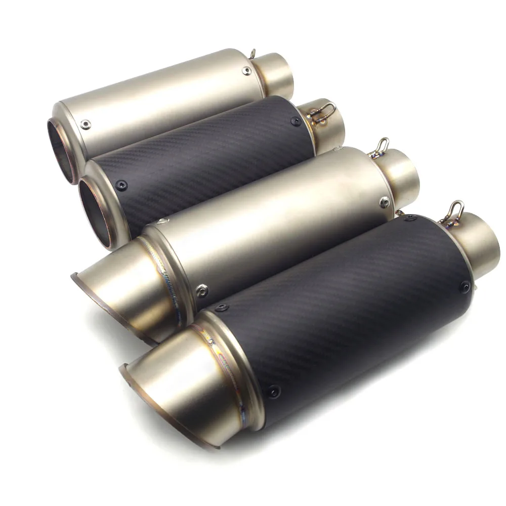 

For nmax 155 yamaha mt 03 cb400 yamaha raptor 660 virago 535 51/61mm Inlet Universal motorcycle exhaust scape moto muffler Pipe