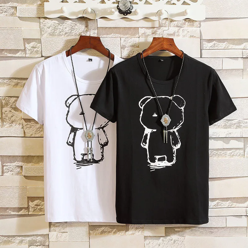

2020 Summer New Casual T Shirt Men Fashion Trend O Neck Short Sleeve Men's T Shirt Loose Mens Clothes Trend Hip Hop Top Tees 5XL