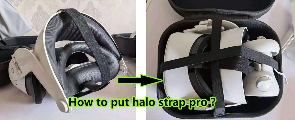 Portable Halo Strap Storage Bag For Oculus Quest 2 Case EVA Hard Protection Box with Handle VR Accessories