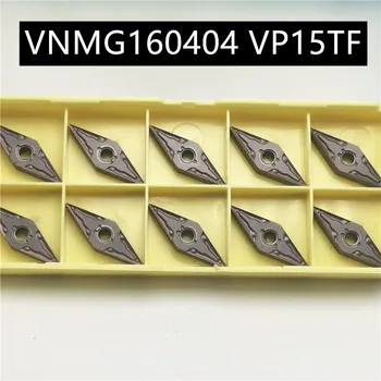 

10PCS VNMG160404 VP15TF High Quality Carbide Inserts External Turning Tools Metal Turning Tools Machine Tool Parts Lathe Tool